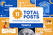 Temple Social Media Marketing CANVA, a Social Media Template by ShayMadeWhat (Thumbnail 3 of 3)