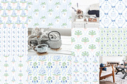 Grandmillennial Christmas patterns, a Pattern Graphic by Tani Kuzminka (Thumbnail 3 of 23)