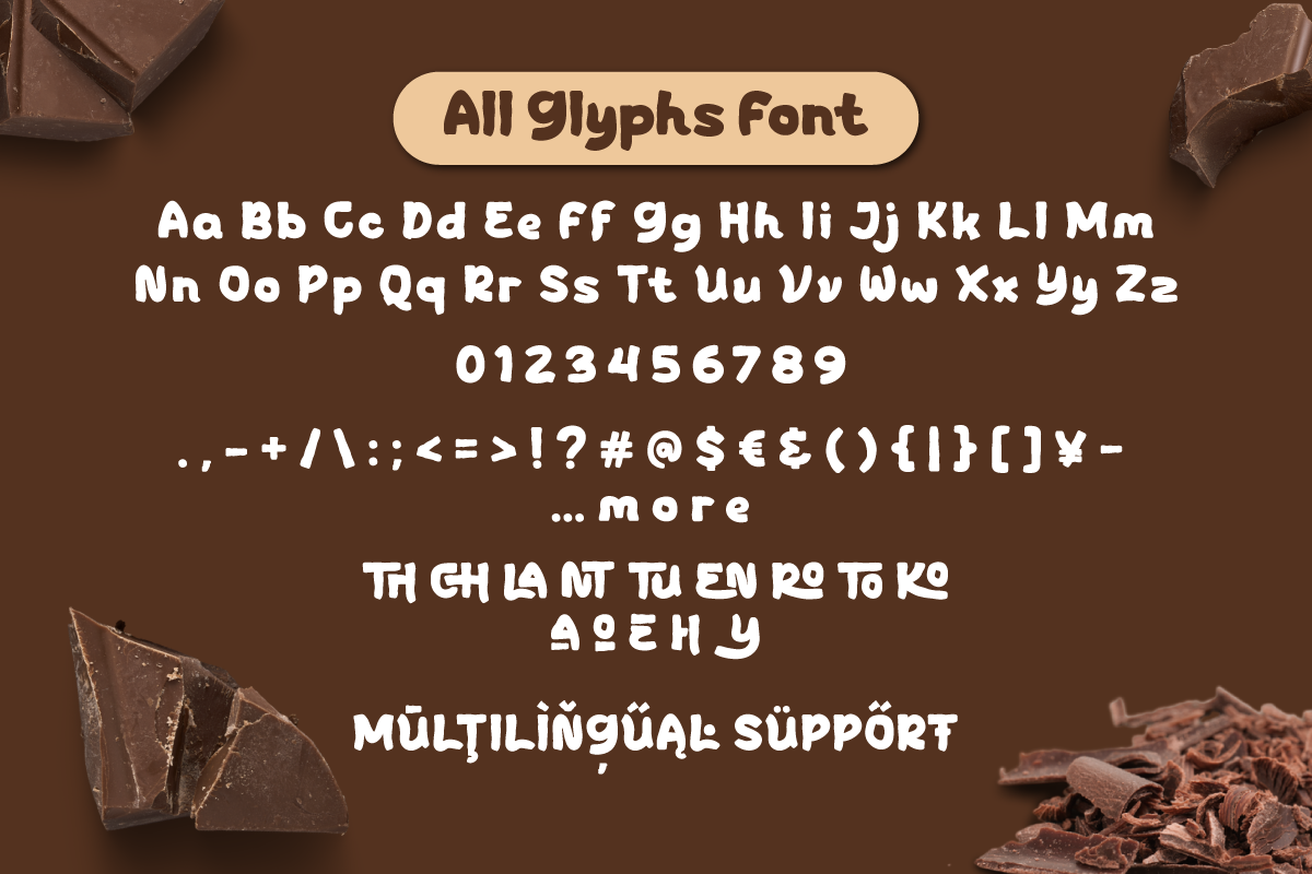 Rocha Youcha - Choco Display Font, a Handwritten Font by trabaskriya (Photo 8 of 8)