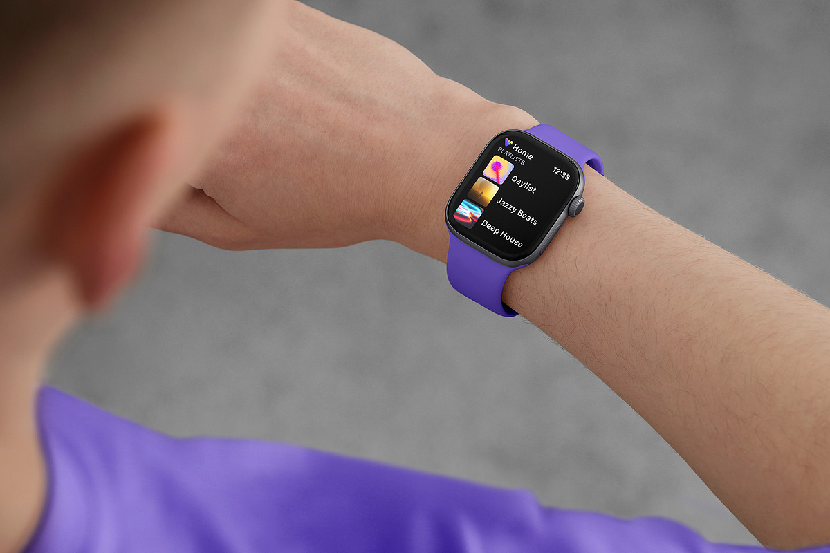 24 Watch Series 11 in Hand Mockups, a Wearable Device Mockup by Asylab (Photo 73 of 107)
