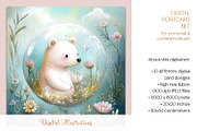 Spring Crystal Fantasy Postcards, an Animal Illustration by The Dutch Lady Designs (Thumbnail 4 of 6)