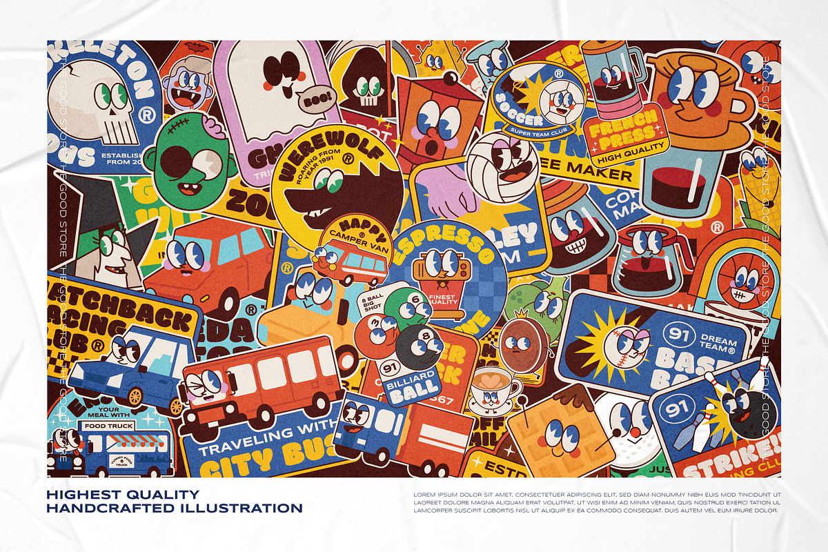 Illustration Logo Badges Bundle #3, a Branding & Logo Template by The Good Store (Photo 10 of 10)