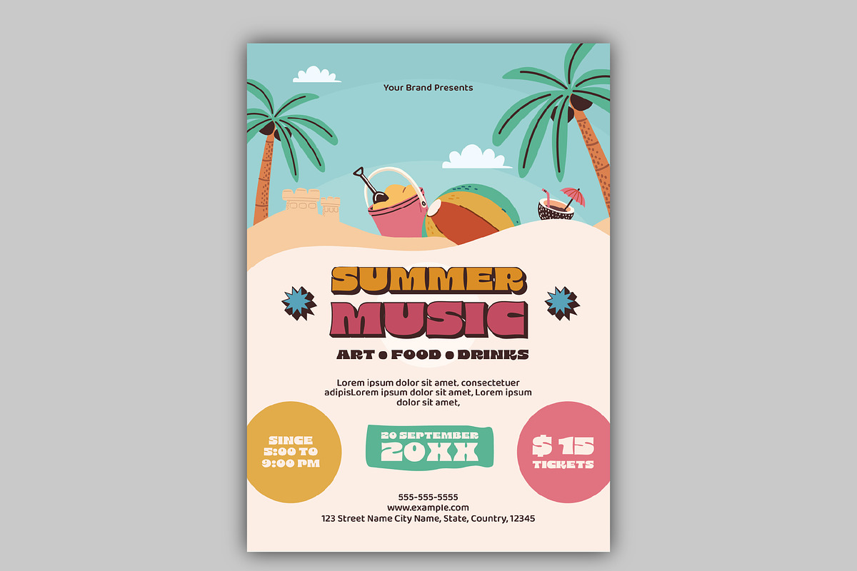 Summer Festival Event Flyer