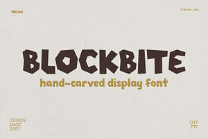 Blockbite Display Font