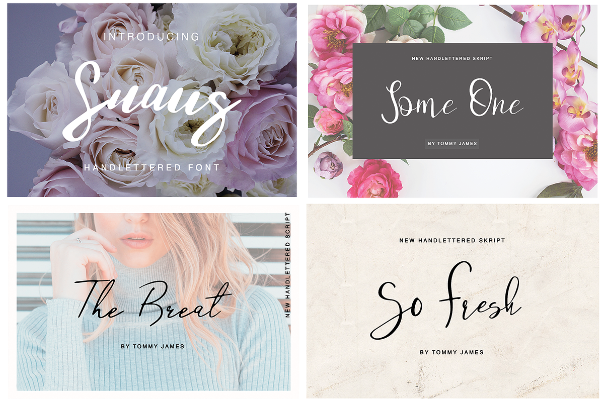 Hand Written Font Bundle 90 in 1, a Script Font by Quothron (Photo 63 of 64)