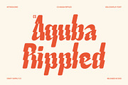CS Aquba Rippled, a Sans Serif Font by Craft Supply Co. (Thumbnail 1 of 8)