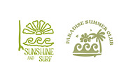 Set Logo Beach Summer Surf Vector, an Outline Icon by kalehstudio (Thumbnail 4 of 6)
