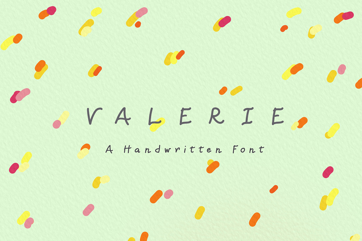 Valerie Handwritten Font, a Handwritten Font by Sense Library (Photo 1 of 9)