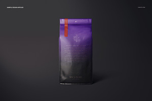 Coffee Bag Mockup Set Glossy