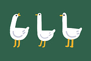 Cute goose. Funny birds, kids set, an Animal Illustration by Good Studio (Thumbnail 3 of 7)