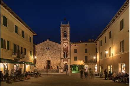 Tuscany town at night, an Architecture Photo by Nature and travel