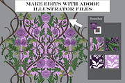 William Morris Floral Pattern Purple, a Pattern Graphic by RachelStudio (Thumbnail 9 of 10)