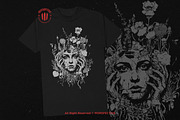 10 Bundle Dark Art Floral Life Girl, an Illustration by Morspective (Thumbnail 2 of 7)