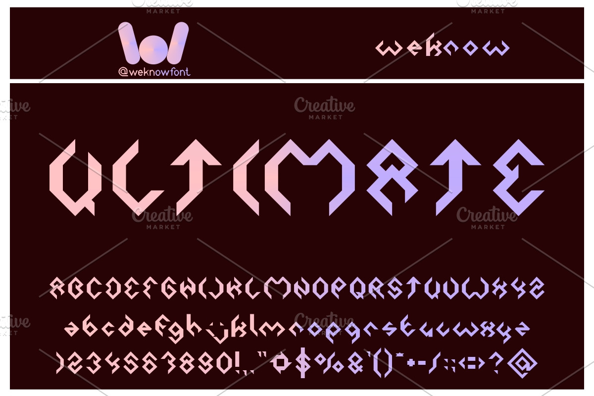 Diamond Font, a Font by weknow (Photo 2 of 5)