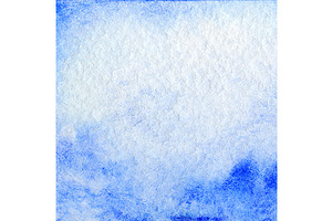 Watercolor Blue Cloud Sky Texture