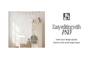 PSD Nursery Wallpaper Mockup, a Mockup by First Impression Mockups (Thumbnail 2 of 4)