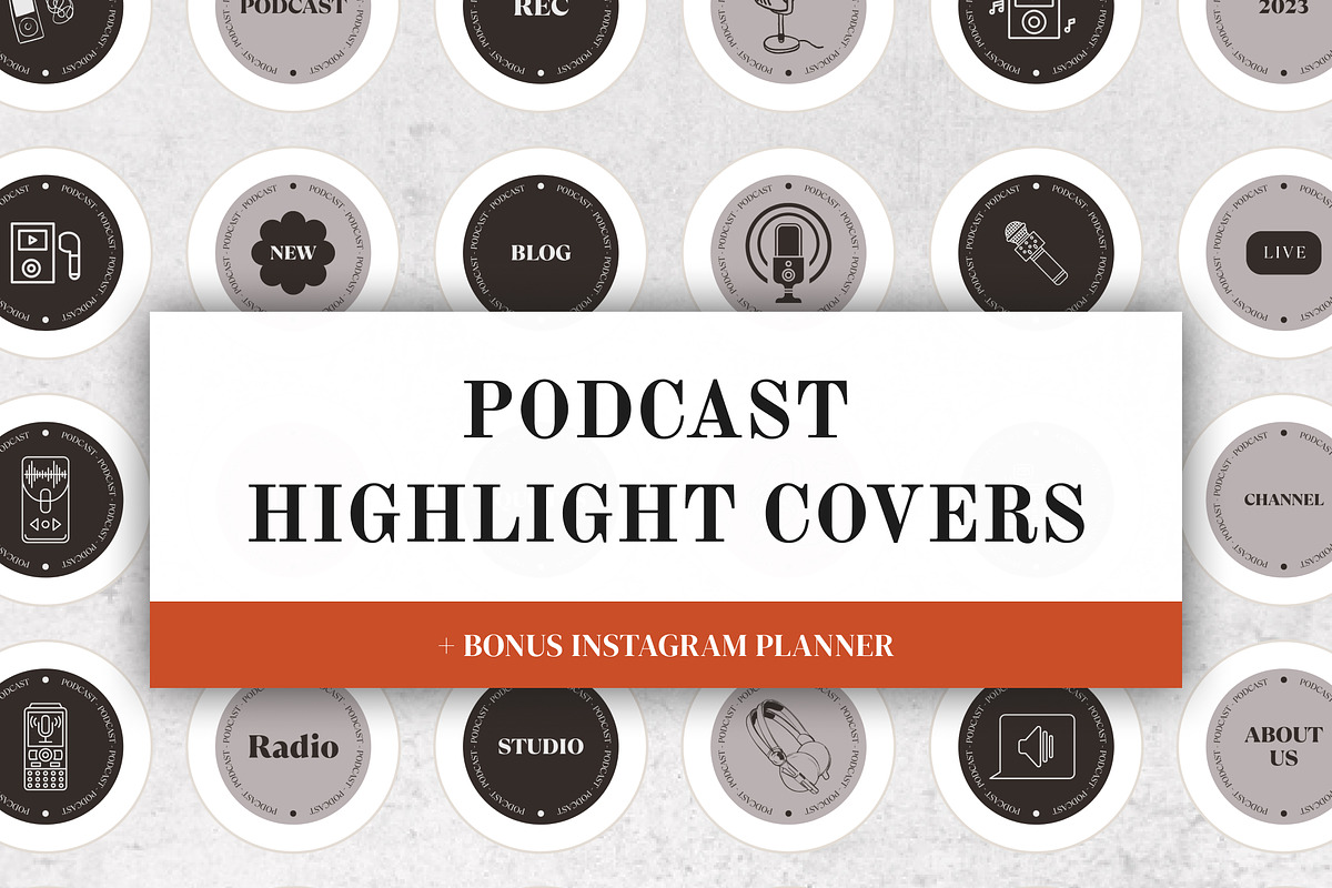 Highlight Instagram Story Covers, a Social Media Template by VeliusCreativeStudio (Photo 1 of 6)