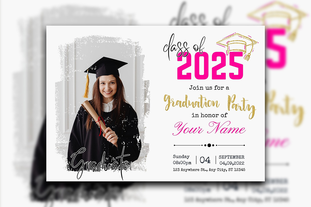 Graduation Invitation Template, a Templates & Theme by iloveTemplate (Photo 2 of 2)