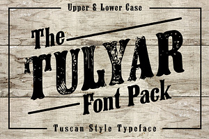 Tulyar Woodblock Font Pack