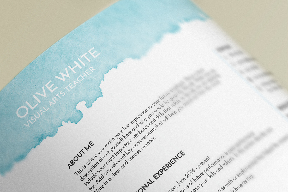 resume template word creative, a Resume Template by PinkJellyfish (Photo 2 of 4)