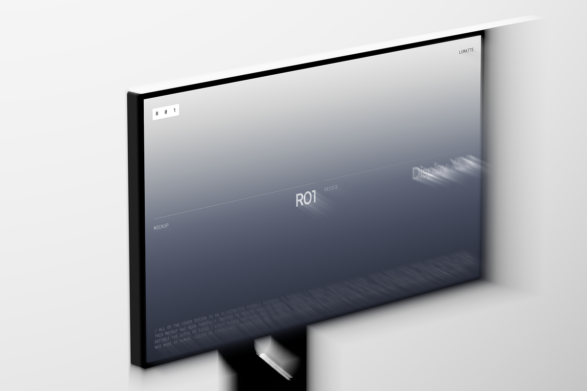 Display XDR Mockup Collection R01, a Mac Mockup by Lumatte (Photo 6 of 10)