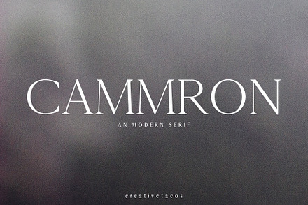 Cammron Serif Font Family, a Serif Font by Creativetacos
