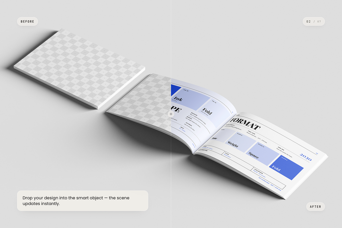 A4 Landscape Magazine Mockup, a Books & Magazine Mockup by Toasin Studio (Photo 2 of 7)