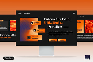 Digital Banking Platform Pitch Deck, a Presentation Template by Claymoon Lab