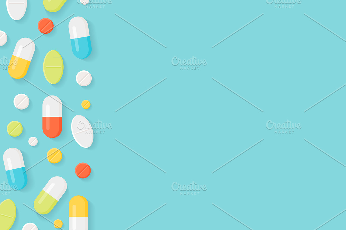 Medicine Pills Illustrations, a Healthcare Illustration by Julia Batsheva (Photo 2 of 3)