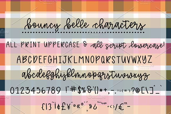 Bouncy Belle Hand lettered Font preview 7