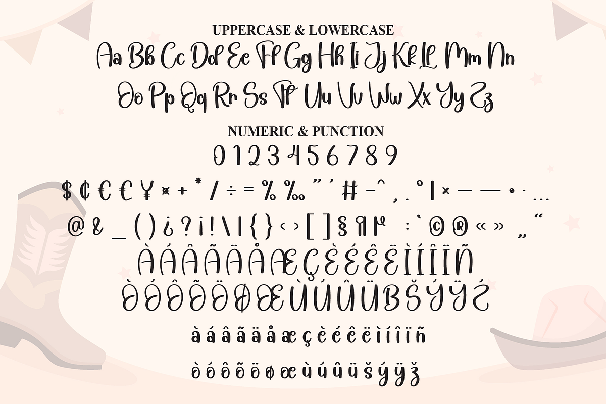 Cowboy Boho | Script Font, a Handwritten Font by Scratchones (Photo 7 of 8)