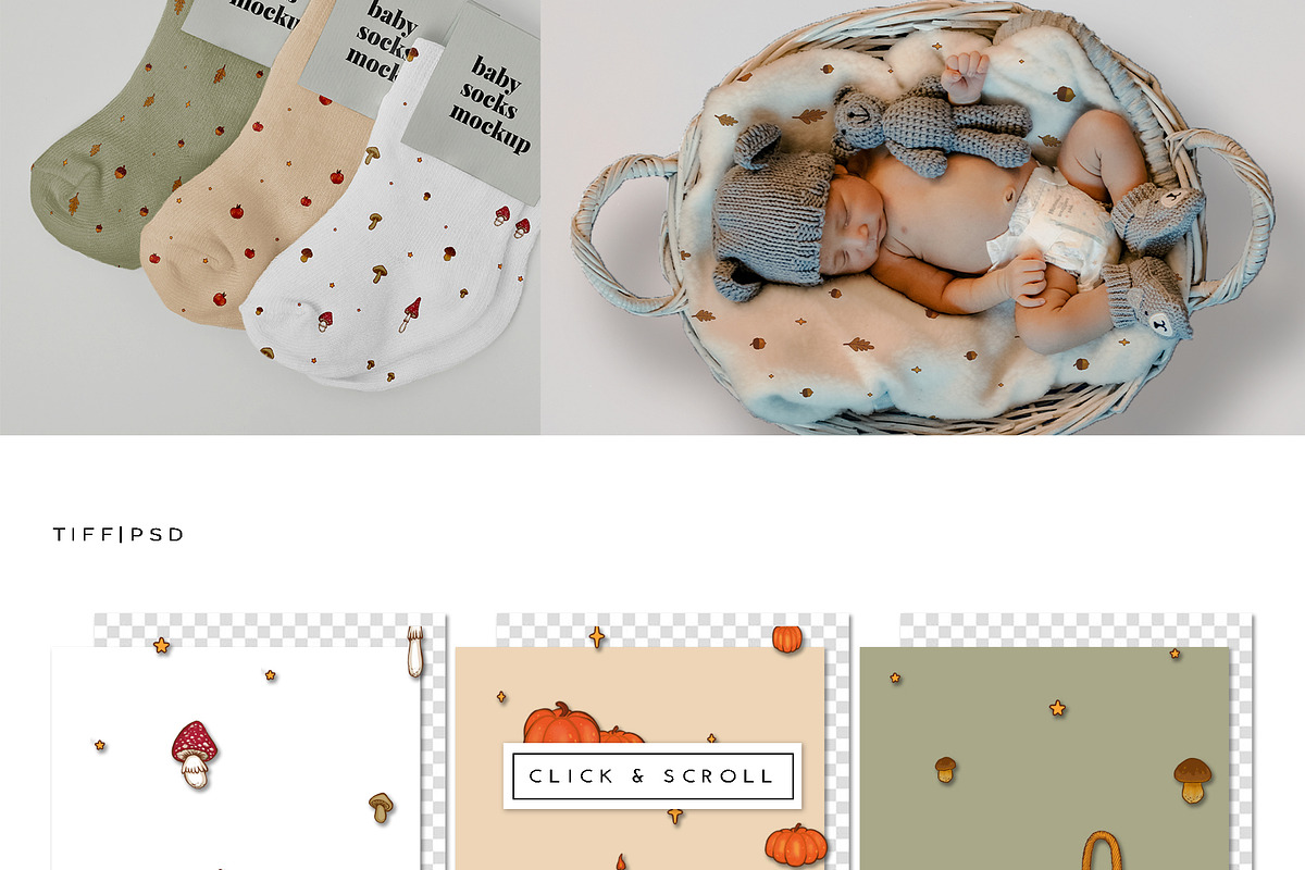 Autumn - seamless pattern & clipart, a Seasonal Illustration by Liiafis (Photo 6 of 13)