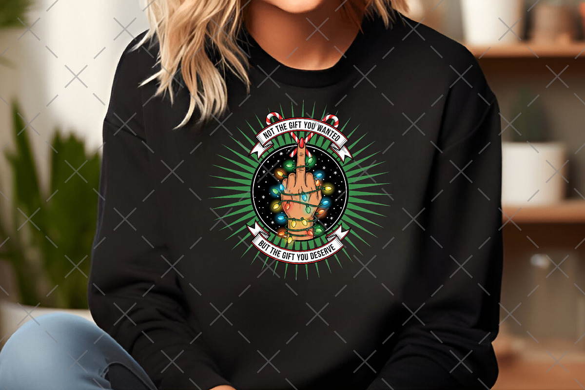 Funny Christmas Middle Finger Png, an Illustration by Craft Nest (Photo 4 of 6)
