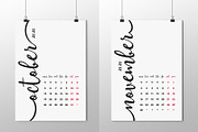 Calendar 2020 Design Vector Set., a Poster Template by Bordo (Thumbnail 6 of 7)