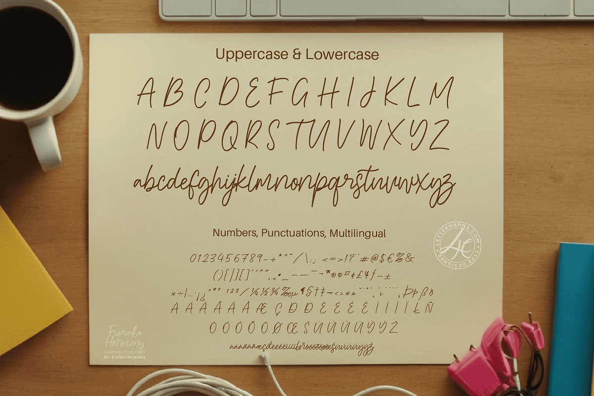Fiorella Harmony Font, a Handwritten Font by Letterhanna Studio (Photo 3 of 9)