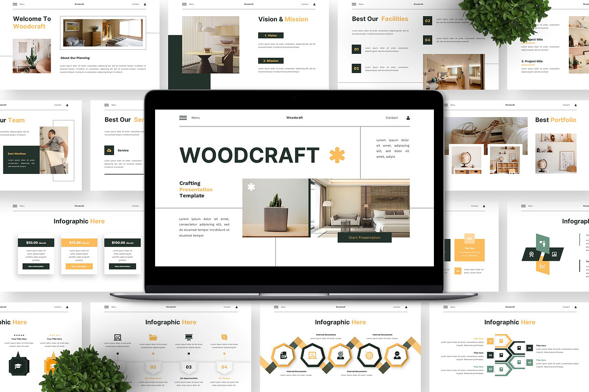 Woodcraft - Crafting Google Slide, a Presentation Template by Deepslide Studio (Photo 4 of 6)