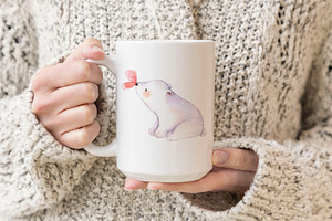 15oz Large Mug Mockup-woman's Hands