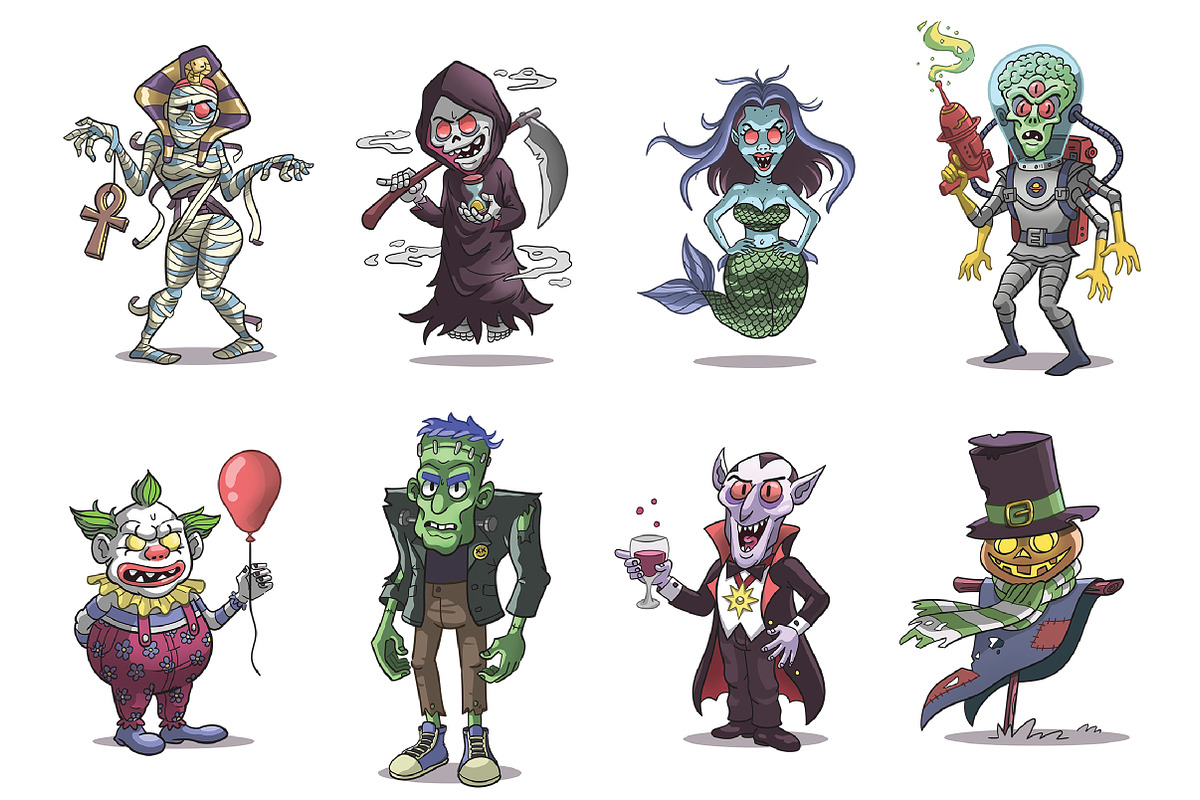 Monster Bundle, an Illustration by Cartoon Shop (Photo 2 of 16)