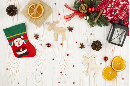 Christmas festive background with a
