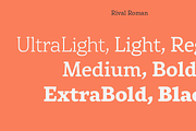 Rival Font Family, a Slab Serif Font by Mostardesign Type Foundry (Thumbnail 6 of 13)