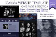 Canva Website for Photographer, a Landing Page Template by Lenka_X (Thumbnail 2 of 2)