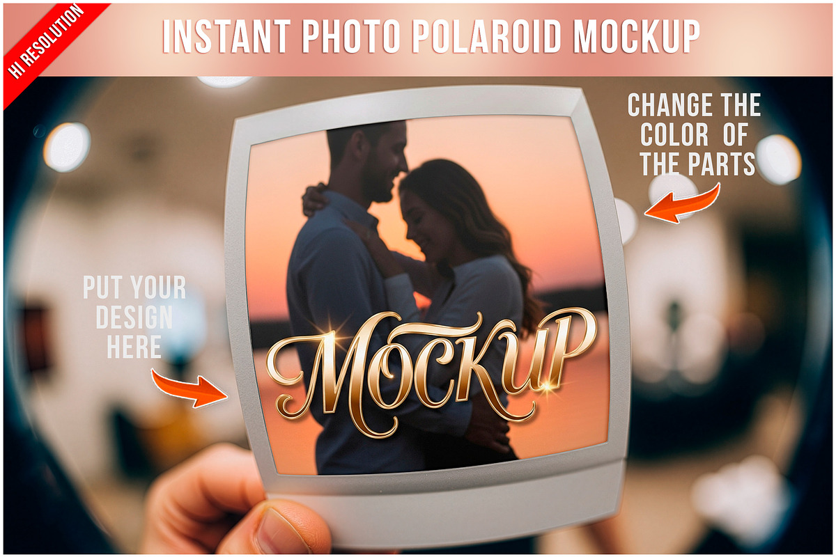 Instant Photo Polaroid PSD, a Product Mockup by Bruno's Shop (Photo 1 of 3)