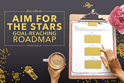Aim for the Stars Goal Planner, a Stationery Template by Just Lovely Design (Thumbnail 2 of 3)
