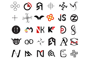 Creative Monogram Logo Design Set, a Branding & Logo Template by Salman Shop