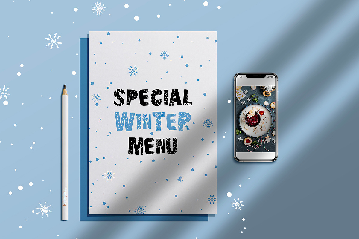 Winter Delight Christmas font, a Handwritten Font by supfonts (Photo 4 of 9)