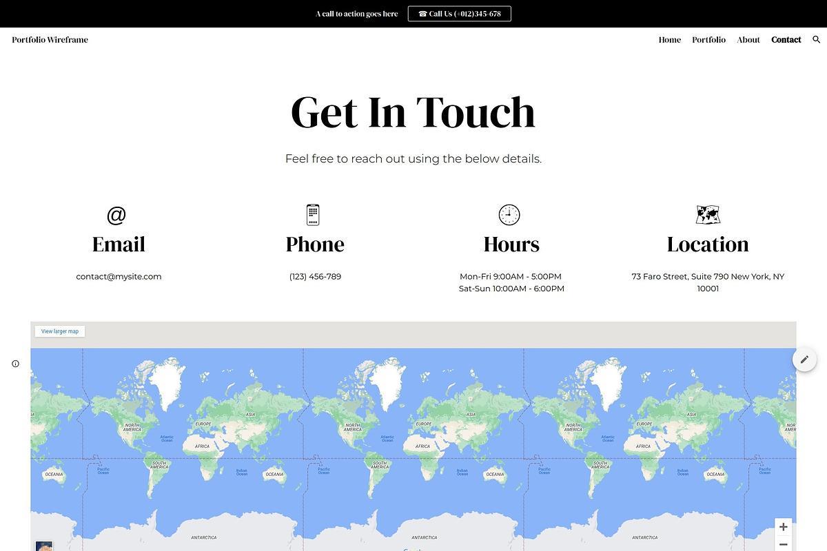 Portfolio / Google Site Wireframe, a Templates & Theme by Template Heaven (Photo 5 of 5)