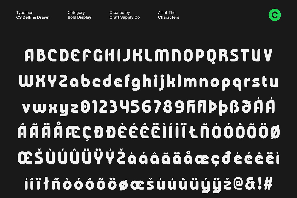 CS Delfine Drawn, a Sans Serif Font by Craft Supply Co. (Photo 8 of 8)