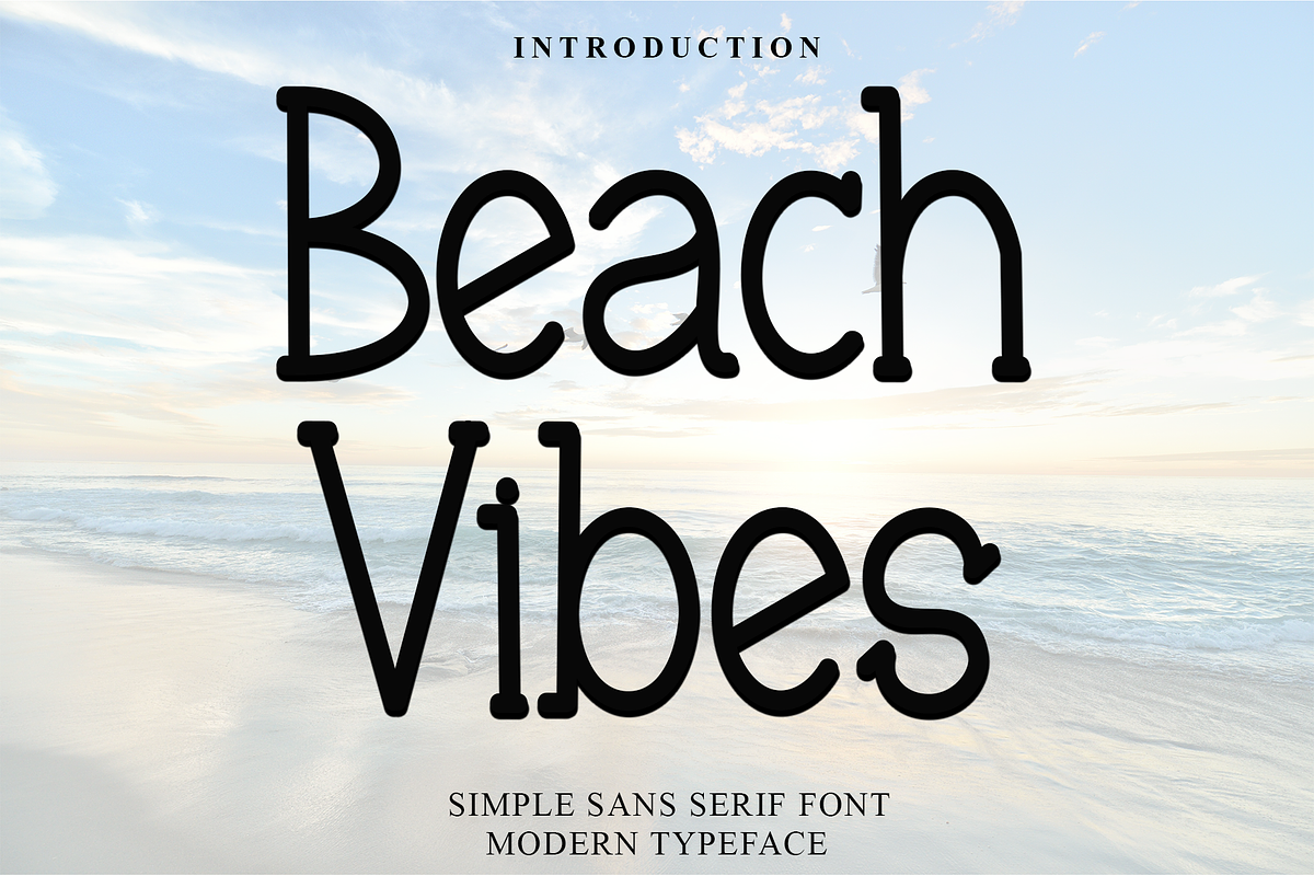 BeachVibes, a Sans Serif Font by InermediaSTUDIO (Photo 1 of 8)