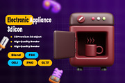 Electronic Appliance 3d Icon Pack, an Object 3D Model by Ui Stock (Thumbnail 2 of 6)