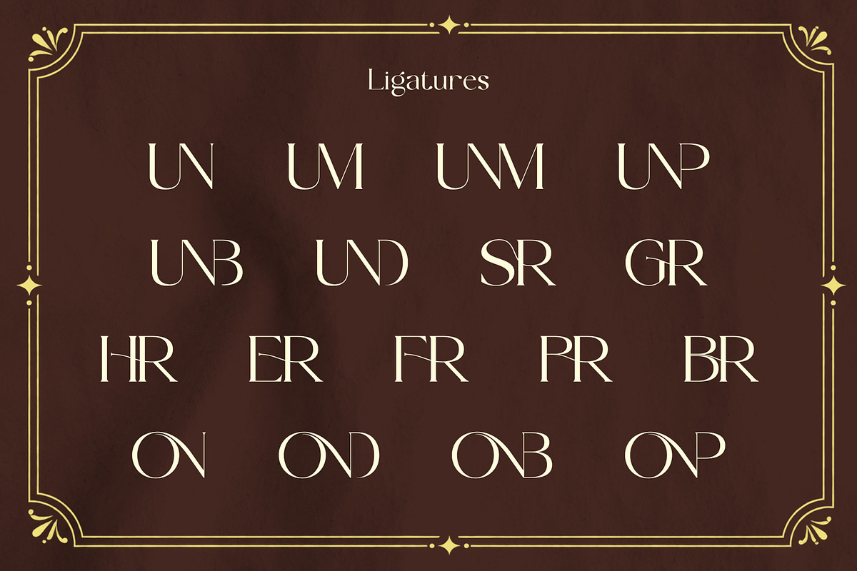 Bronde || Elegant Serif Typeface, a Serif Font by Muflieart (Photo 7 of 11)